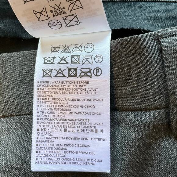 Banana Republic Tailored Slim Fit Wool Dress Pants 33x30 Gray Business Work - Picture 5 of 8